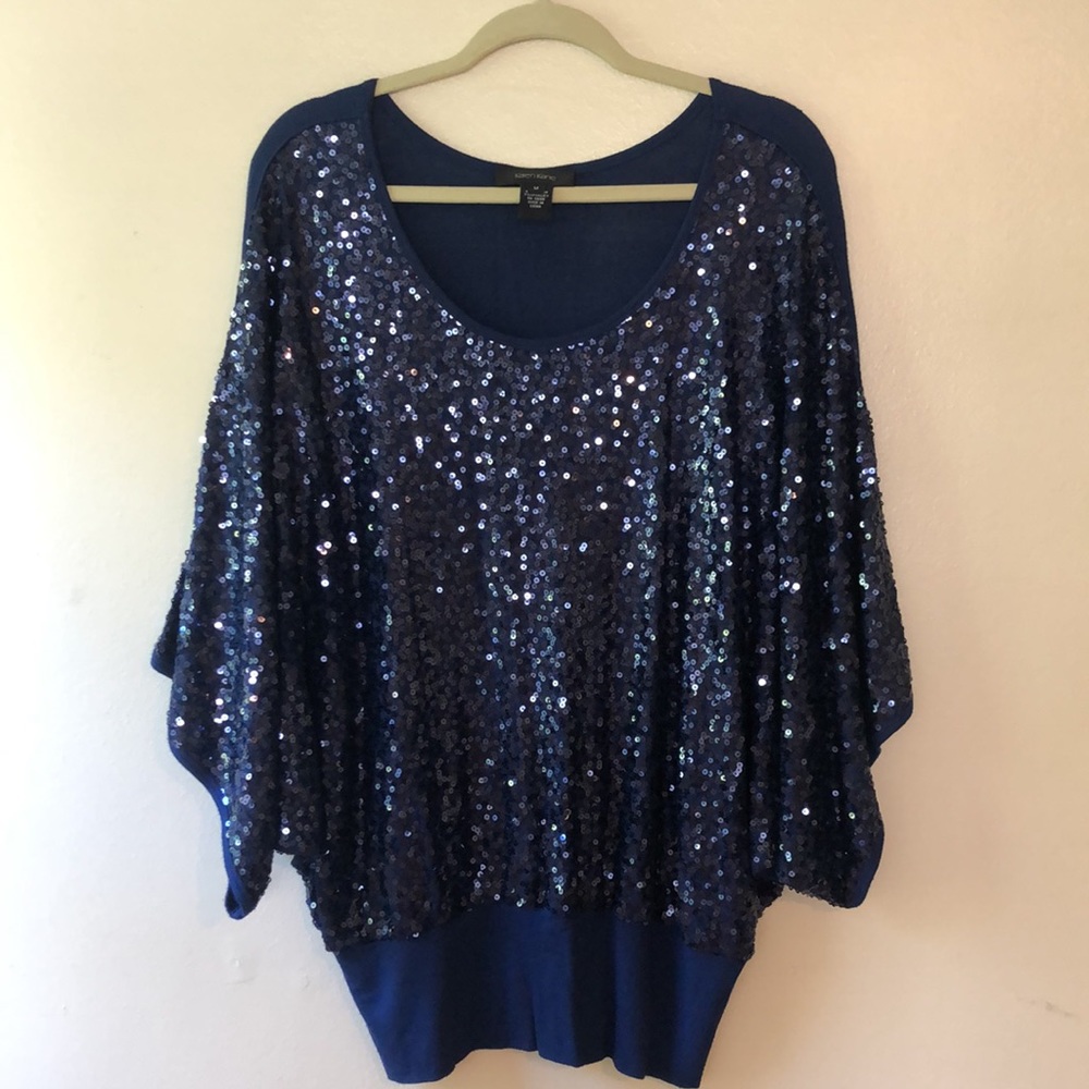Karen Kane Sequin Blouse